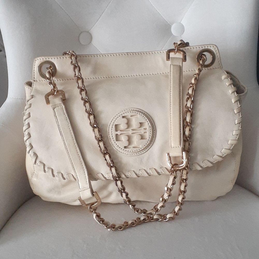 Tory burch cream off white shoulder bag